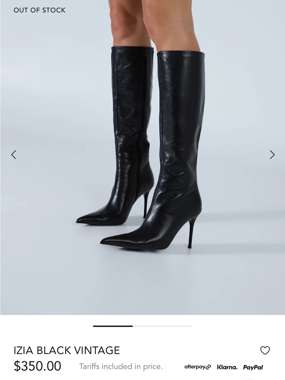 Tony Bianco Knee-High Stiletto Boots brand new still in box